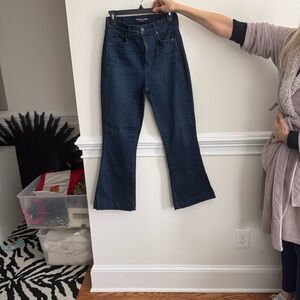Veronica Beard Dark Blue Flare Jeans